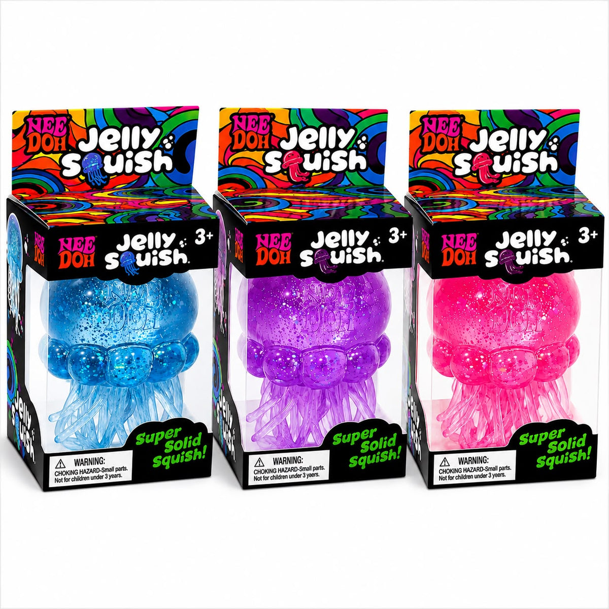 Nee Doh Jelly Squish Super Solid Squishy Toy Stress Relief Sensory Fidget