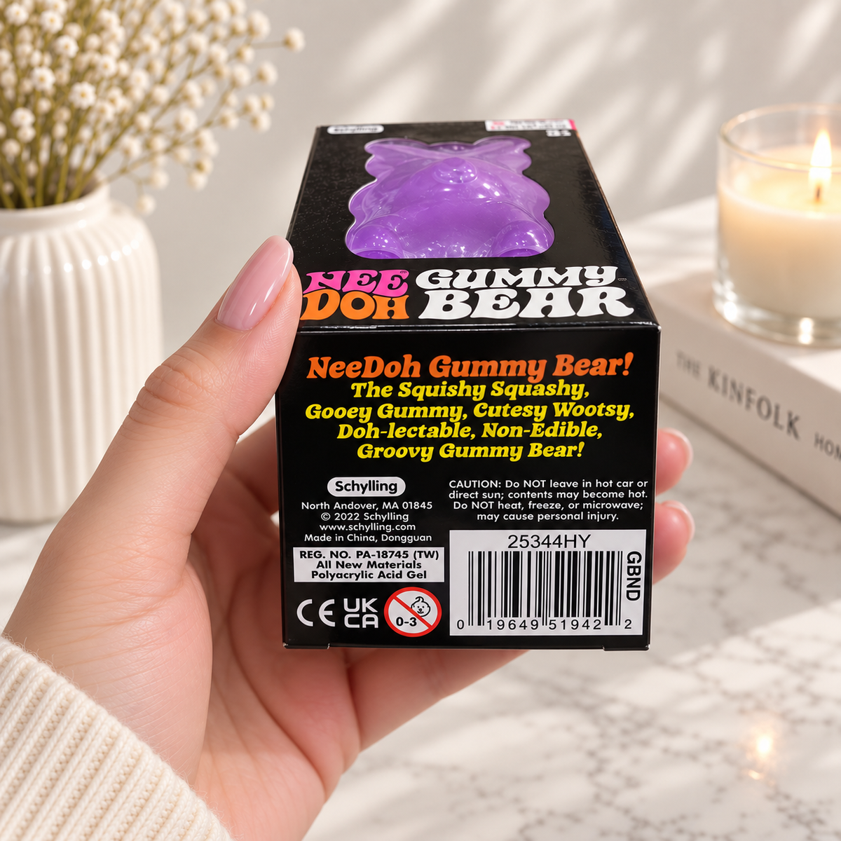🧸 NeeDoh Gummy Bear Squishy – Soft Sensory Stress Relief Fidget Toy