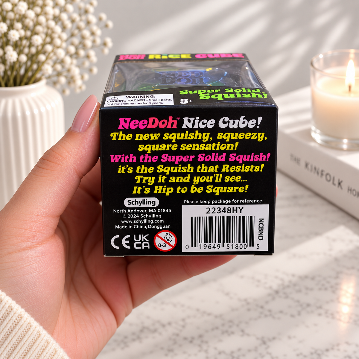 NeeDoh Nice Cube Squishy Toy - Super Solid Stress Relief Cube