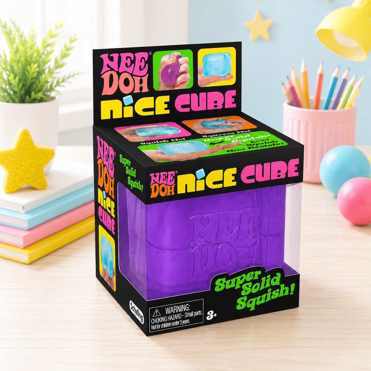 NeeDoh Nice Cube Squishy Toy - Super Solid Stress Relief Cube