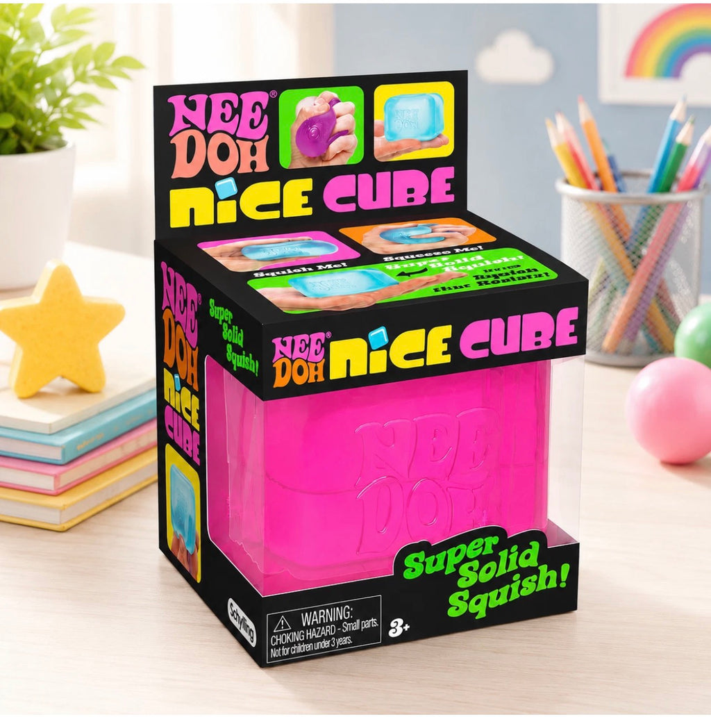 NeeDoh Nice Cube Squishy Toy - Super Solid Stress Relief Cube