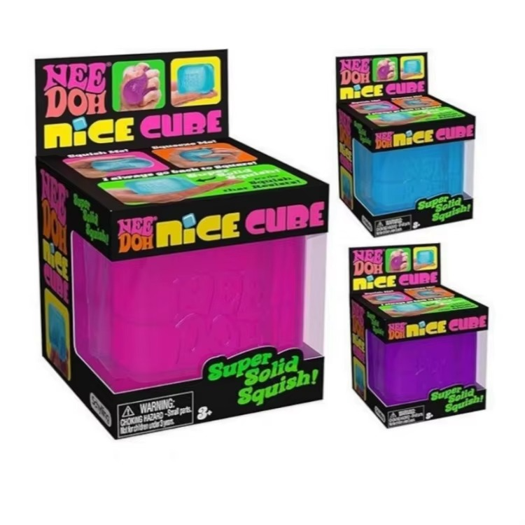 NeeDoh Nice Cube Squishy Toy - Super Solid Stress Relief Cube