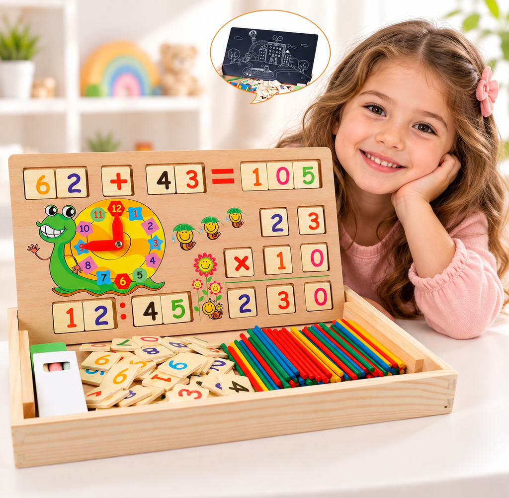 Montessori Wooden Math Learning Toy Set for Kids