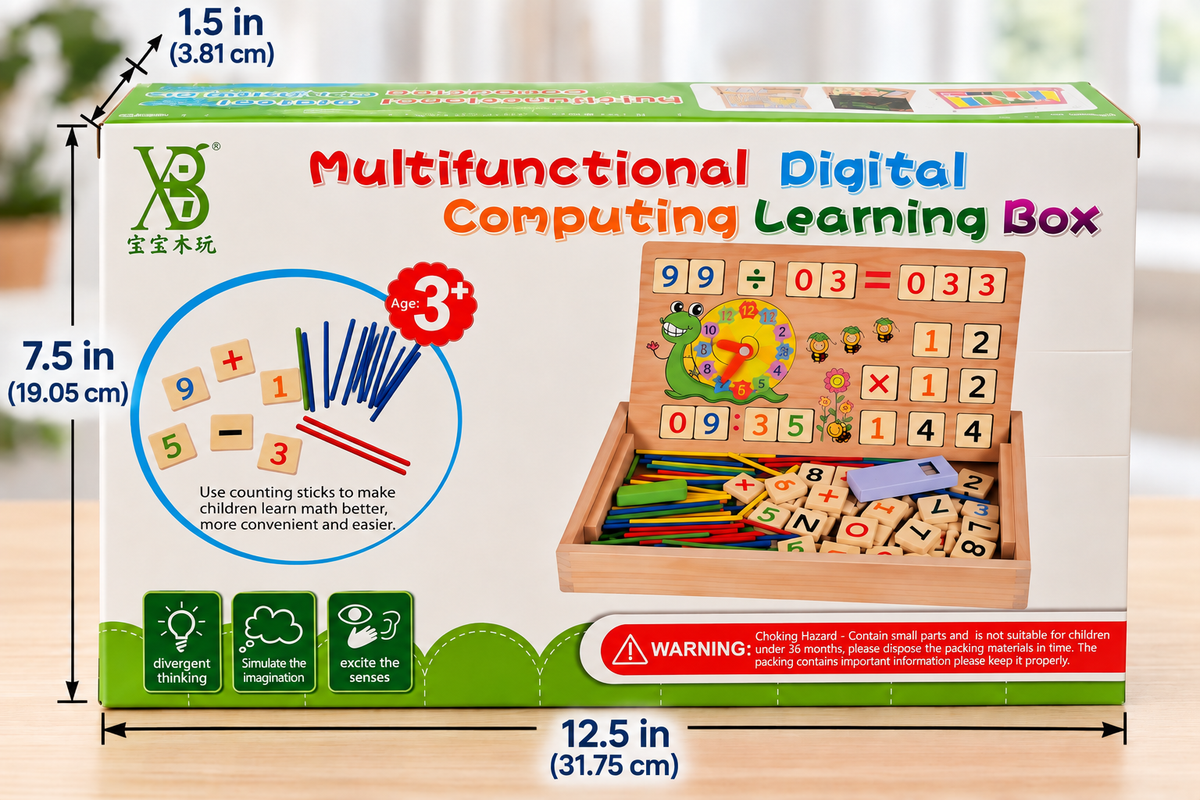 Montessori Wooden Math Learning Toy Set for Kids