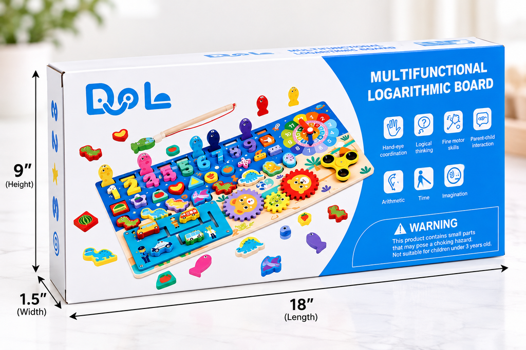 Montessori Wooden Busy Board – Educational Toy for Kids