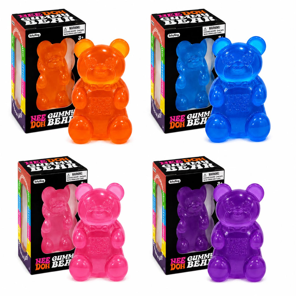 🧸 NeeDoh Gummy Bear Squishy – Soft Sensory Stress Relief Fidget Toy
