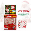 Christmas Clear Squishy Cube 🎄 Holiday Candy Cane Design | Super Solid Stress Relief Toy | Limited Stock