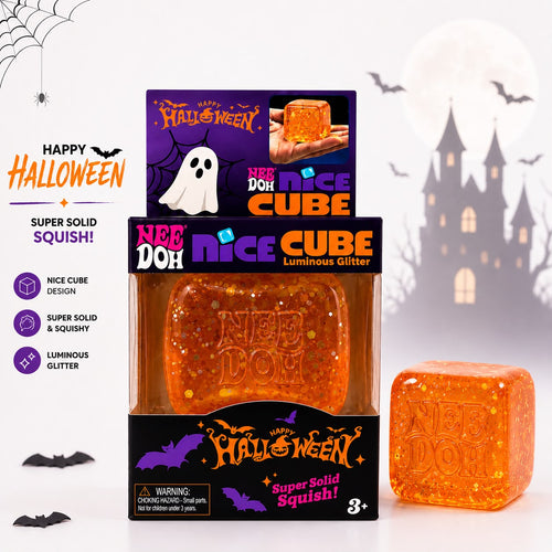 Halloween Nice Cube Squishy – Luminous Glitter Super Solid Squish Toy