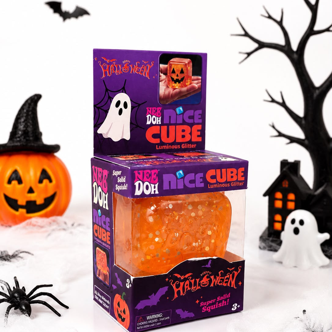 Halloween Nice Cube Squishy – Luminous Glitter Super Solid Squish Toy