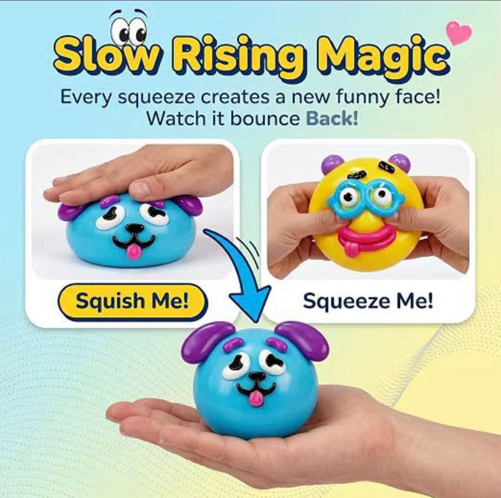 Squishy Smooshers Funny Face Stress Relief Sensory Toy
