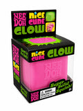 NeeDoh Nice Cube Glow in the Dark Slime Bucket – Super Stretchy Sensory Toy