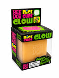 NeeDoh Nice Cube Glow in the Dark Slime Bucket – Super Stretchy Sensory Toy