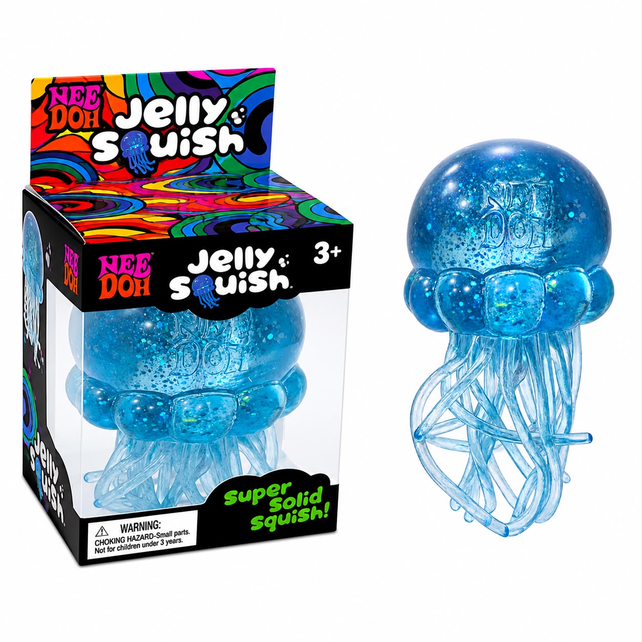 Nee Doh Jelly Squish Super Solid Squishy Toy Stress Relief Sensory Fidget