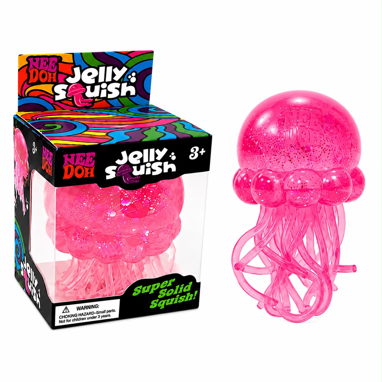 Nee Doh Jelly Squish Super Solid Squishy Toy Stress Relief Sensory Fidget