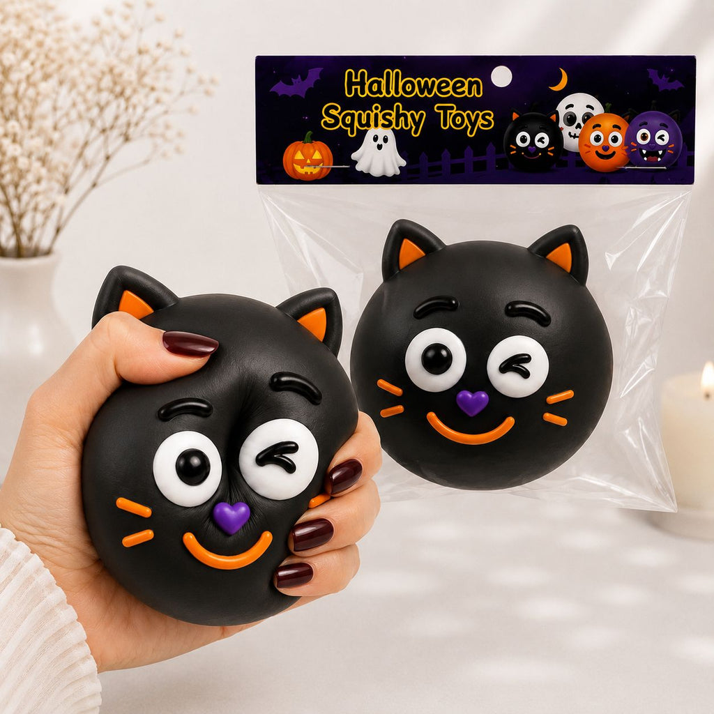 Random Halloween Squishy Toy – DIY Face Expressions | Slow Rising Stress Relief Toy