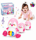 Walking Penguins Musical Baby Toy – Crawling Penguin Learning Toy with Lights & Music for Babies